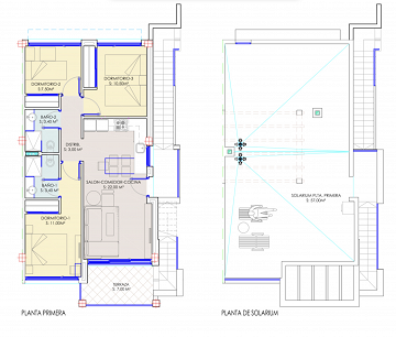 Exklusiv tak-bungalow med 3 sovrum i Los Balcones - Lotus Properties